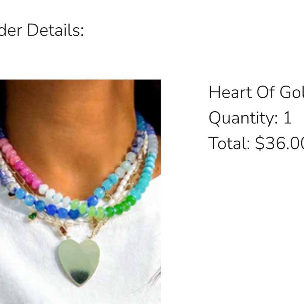 Heart of gold necklace
